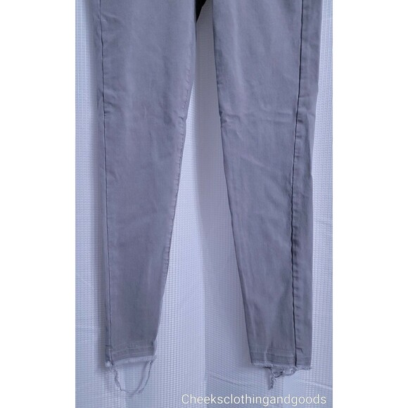 American Eagle Jegging Taupe Sateen Raw Hem Jeans Women's size 4 Regular - Picture 2 of 7